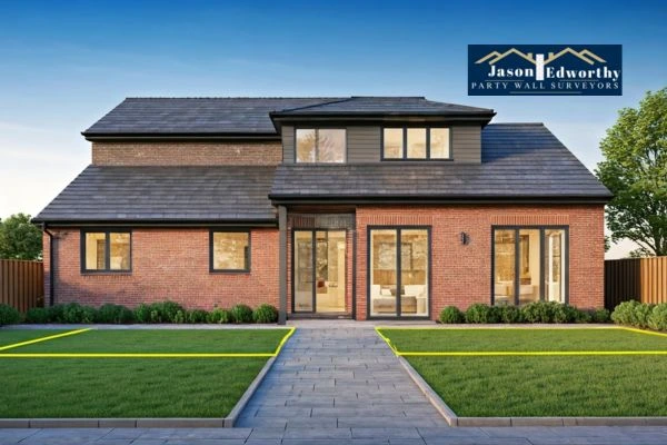 Home extension focusing on boundary line Royal Tunbridge Wells